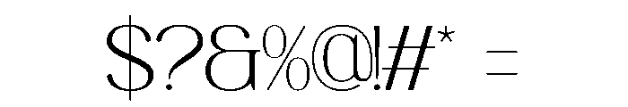Rinovich Font OTHER CHARS