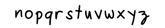 Rins Handwriting Regular Font LOWERCASE