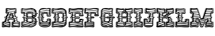 RioGrande Striped Bold Font UPPERCASE
