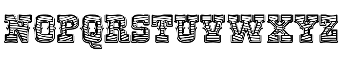RioGrande Striped Bold Font LOWERCASE