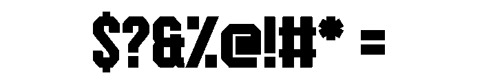 Riot City Revolts! Font OTHER CHARS