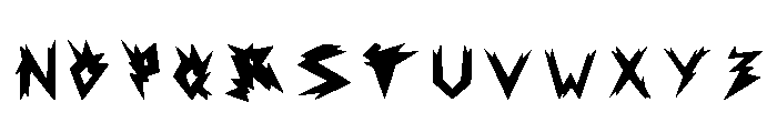 Ripjuant Regular Font LOWERCASE