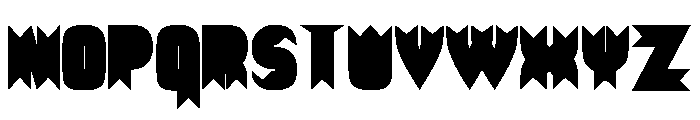 Ripped Regular Font LOWERCASE