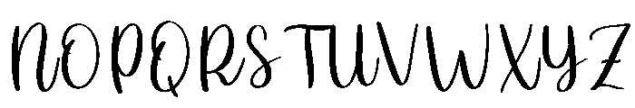 Riseup Font UPPERCASE