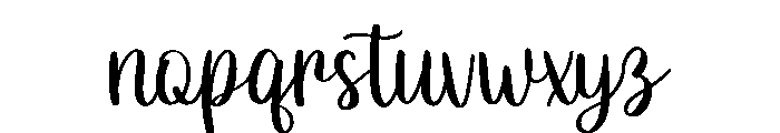 Riseup Font LOWERCASE