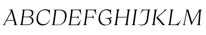Ristorante Serif PERSONAL USE Italic Font UPPERCASE