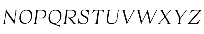 Ristorante Serif PERSONAL USE Italic Font UPPERCASE