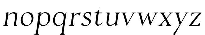 Ristorante Serif PERSONAL USE Italic Font LOWERCASE