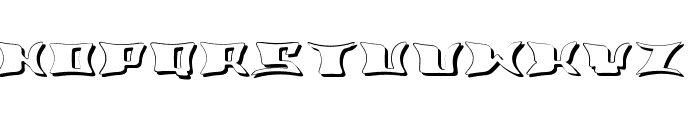 Ritual Hollow Regular Font UPPERCASE