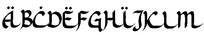 Riyadoh Font UPPERCASE