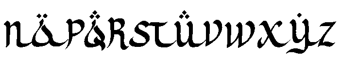 Riyadoh Font UPPERCASE