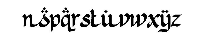 Riyadoh Font LOWERCASE