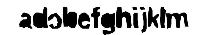 ripTRASH_cut Mirror Font LOWERCASE