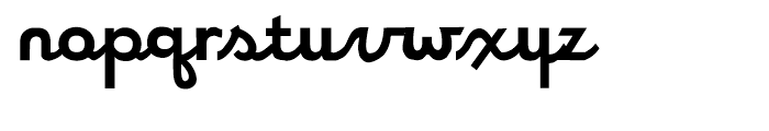 Ribjoint Regular Font LOWERCASE