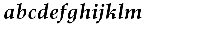 Richler Greek Bold Italic Font LOWERCASE