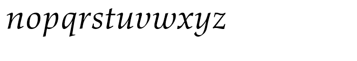 Richler Italic Font LOWERCASE