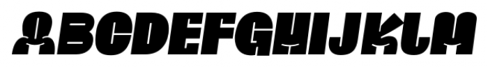Ria Black Italic Font UPPERCASE