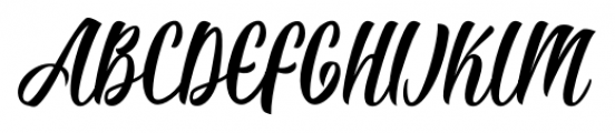 Ricca Script Font UPPERCASE