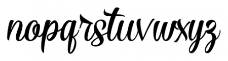 Ricca Script Font LOWERCASE