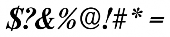 Riccione Serial Medium Italic Font OTHER CHARS