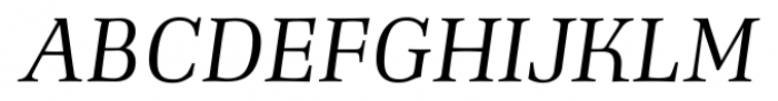 Richler Italic Font UPPERCASE
