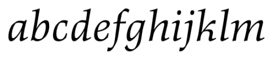 Richler Italic Font LOWERCASE