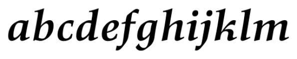 Richler Pro PE Bold Italic Font LOWERCASE