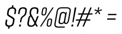 Rift Italic Font OTHER CHARS
