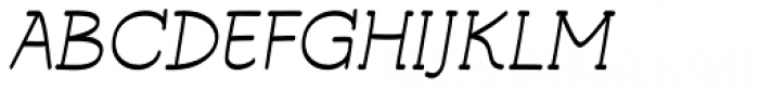 Riacho Light Italic Font UPPERCASE