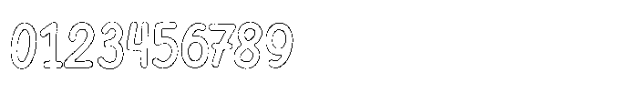 Riada Brush Outline Font OTHER CHARS