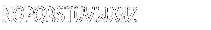 Riada Brush Outline Font UPPERCASE