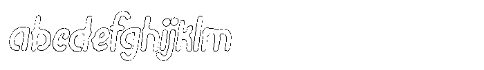 Riada Cut Outline Italic FONT