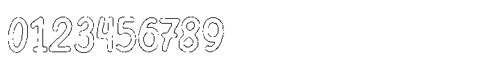 Riada Cut Outline Font OTHER CHARS