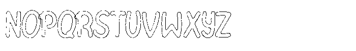 Riada Cut Outline Font UPPERCASE