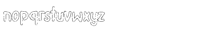 Riada Cut Outline Font LOWERCASE