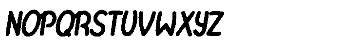 Riada Eroded Italic Font UPPERCASE