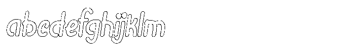 Riada Grit Outline Italic FONT