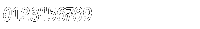Riada Grit Outline Font OTHER CHARS