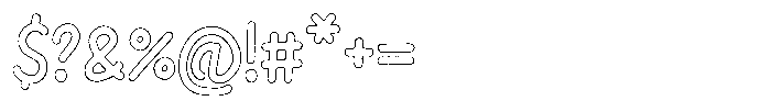 Riada Grit Outline Font OTHER CHARS