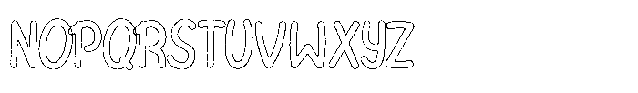 Riada Grit Outline Font UPPERCASE