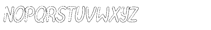 Riada Ink Outline Italic Font UPPERCASE