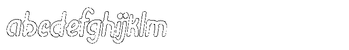 Riada Ink Outline Italic FONT