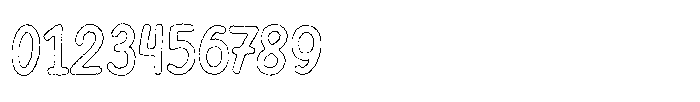 Riada Ink Outline Font OTHER CHARS