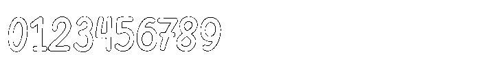 Riada Outline Font OTHER CHARS