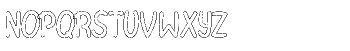 Riada Outline Font UPPERCASE