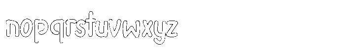 Riada Outline Font LOWERCASE