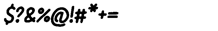Riada Rough Italic Font OTHER CHARS