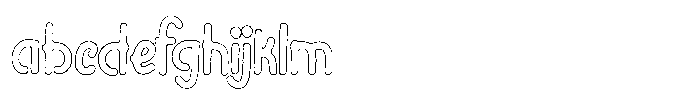 Riada Rough Outline FONT