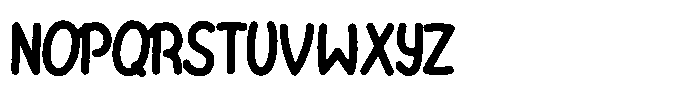Riada Rough Font UPPERCASE