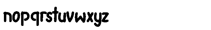 Riada Rough Font LOWERCASE